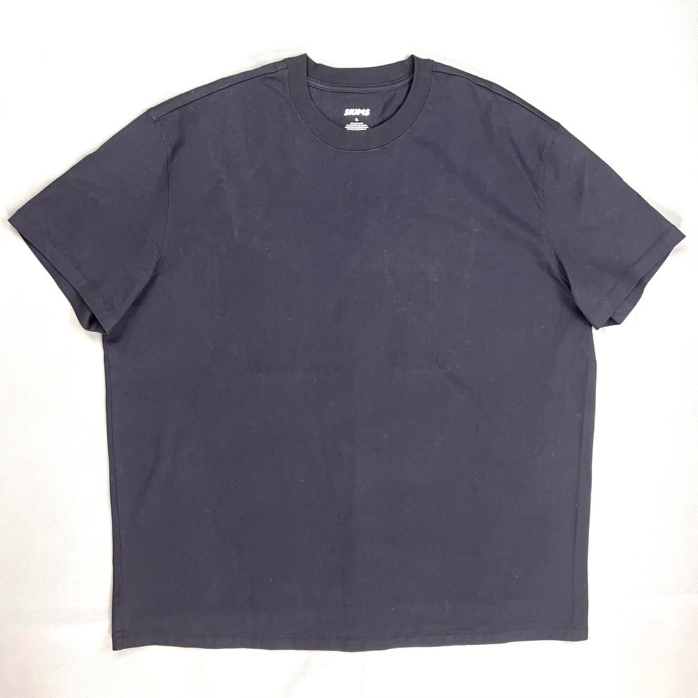 Skims Shirt Men's XL Black Short Sleeve Cotton Crew Neck Tee Oversized Blank